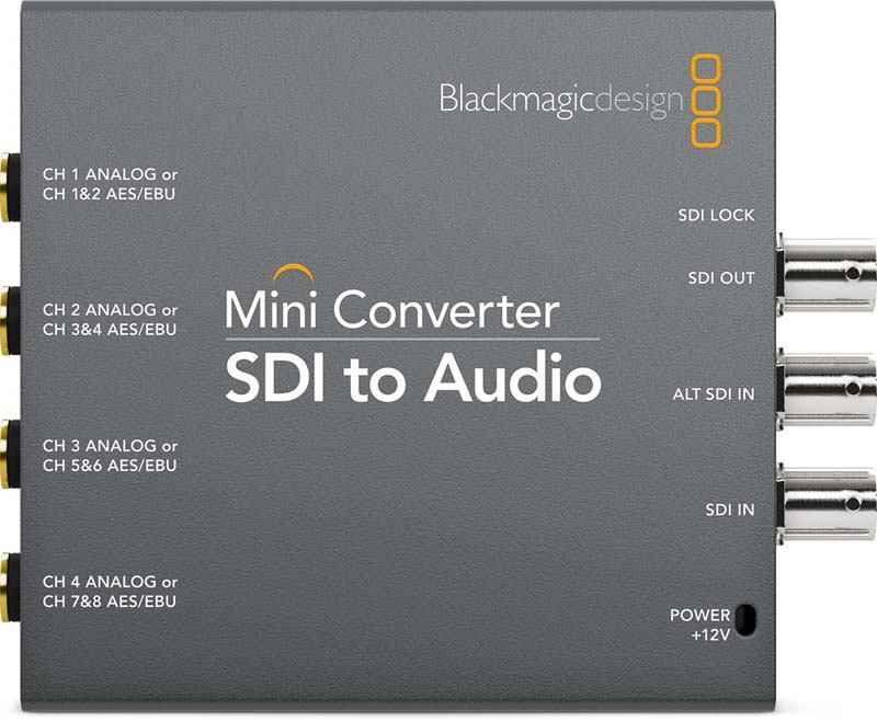 blackmagic design mini converter sdi to audio